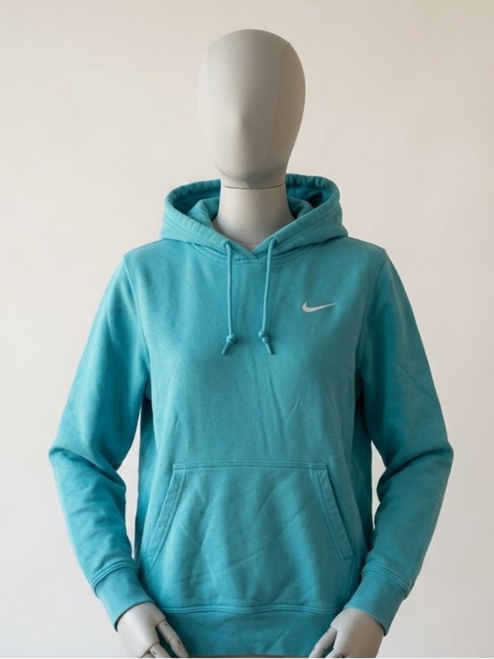 Nike Club Fleece Pullover Hoodie - Teal / Turquoise Blue (Size Small)